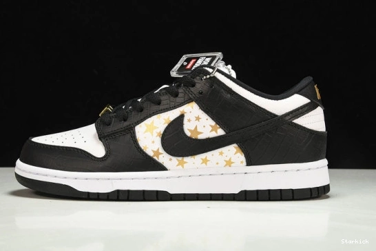  Black DH3228-102 Supreme Stars SB Low Dunk Nike 1213